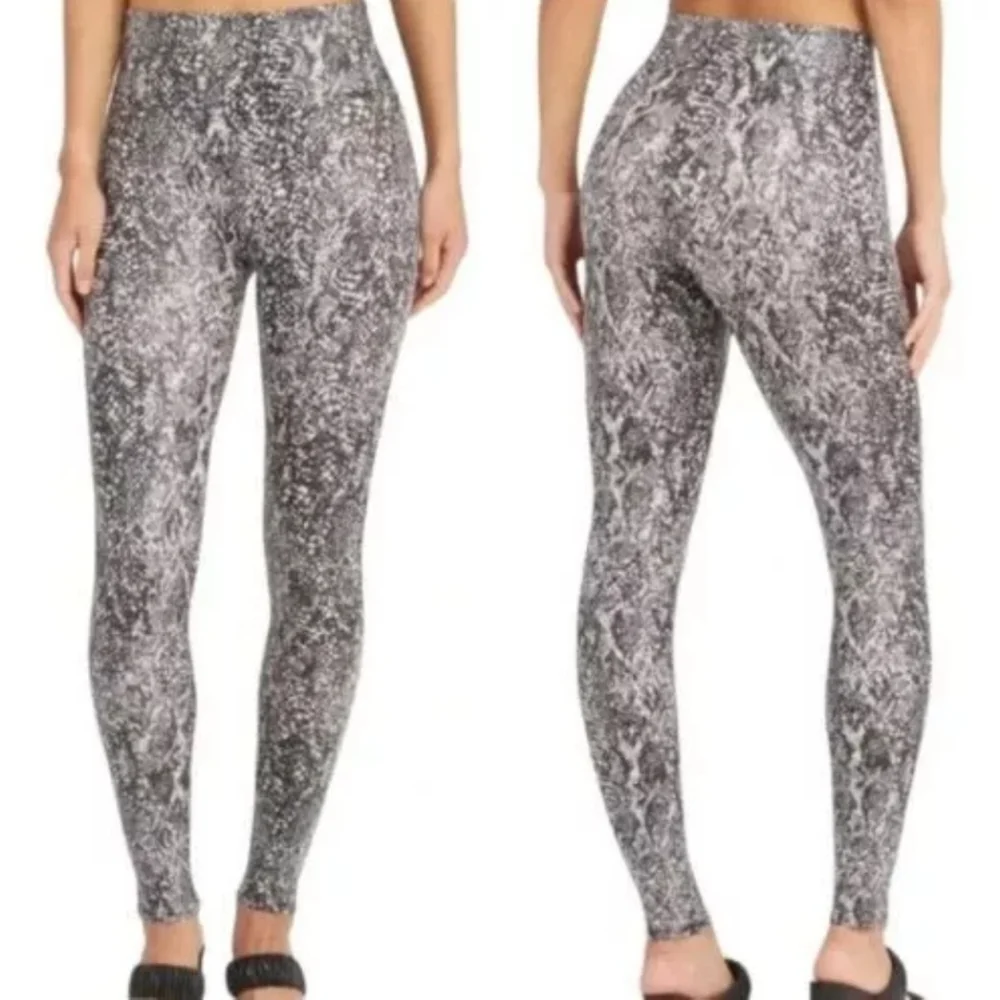 SPANX Faux Leather Snake Shine Leggings